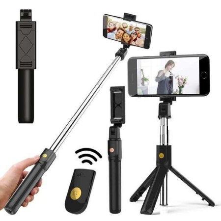 Leziter Tripodly selfie stick cu trepied [3]