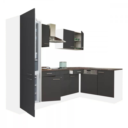 Bucătărie - Leziter Unitate de bucătărie de colț Yorki 280 cu congelator inferior și frigider