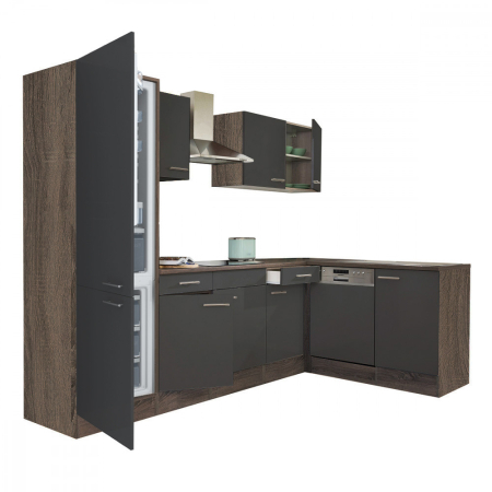 Bucătărie - Leziter Unitate de bucătărie de colț Yorki 280 cu congelator inferior și frigider