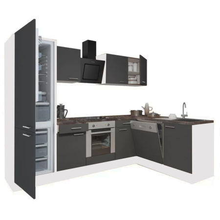 Leziter Unitate de bucătărie de colț Yorki 280 cu cuptor inferior și frigider cu congelator inferior [0]