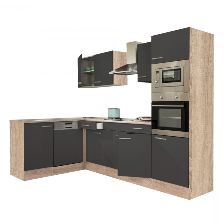 Leziter Unitate de bucătărie de colț Yorki 280 cu cuptor și cuptor cu microunde [1]