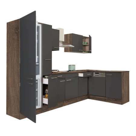 Bucătărie - Leziter Unitate de bucătărie de colț Yorki 310 cu congelator inferior și frigider