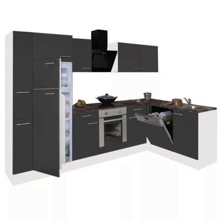 Bucătărie - Leziter Unitate de bucătărie de colț Yorki 310 cu cuptor inferior, congelator superior și frigider