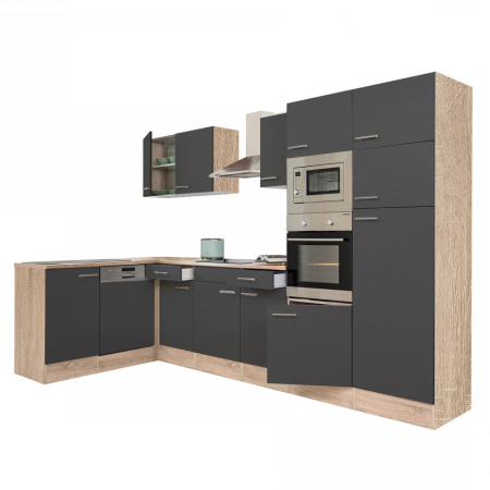 Leziter Unitate de bucătărie de colț Yorki 340 cu congelator superior și frigider [1]