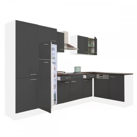 Leziter Unitate de bucătărie de colț Yorki 340 cu congelator superior și frigider [0]