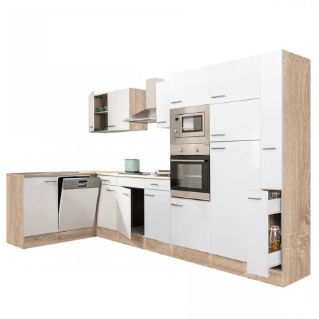 Leziter Unitate de bucătărie de colț Yorki 370 cu congelator superior și frigider [1]