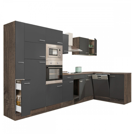 Leziter Unitate de bucătărie de colț Yorki 370 cu congelator superior și frigider [2]