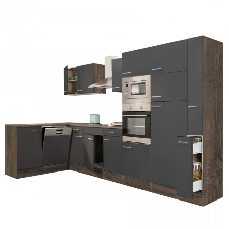 Leziter Unitate de bucătărie de colț Yorki 370 cu congelator superior și frigider [1]