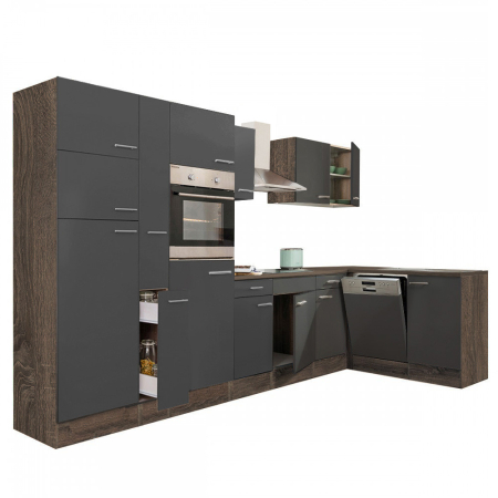 Leziter Unitate de bucătărie de colț Yorki 370 cu congelator superior și frigider [7]