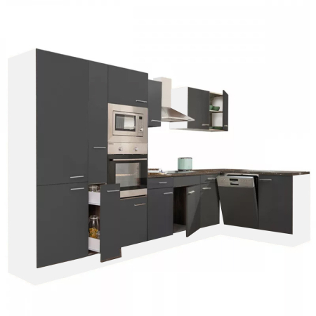 Bucătărie - Leziter Unitate de bucătărie de colț Yorki 370 cu cuptor și cuptor cu microunde