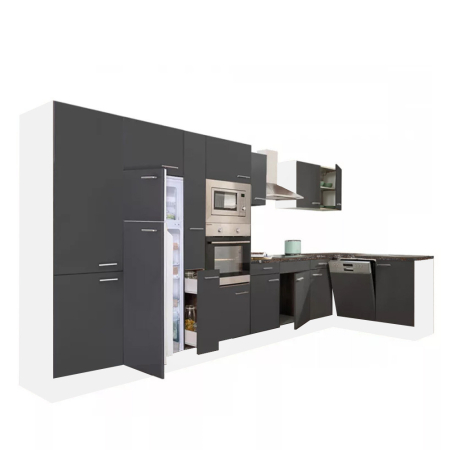 Leziter Unitate de bucătărie de colț Yorki 430 cu congelator superior și frigider [0]