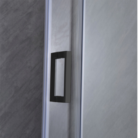 Leziter Ușă de duș Bold cu role 120x195 cm negru [5]