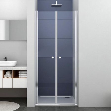 Leziter Ușă de duș cu două aripi Saloon 80x195 cm [1]