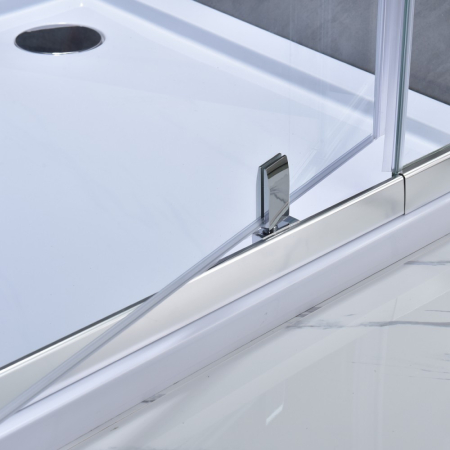 Leziter Ușă de duș reglabilă flexibilă 96-111x185 cm [4]