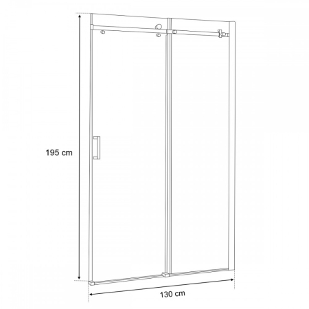 Leziter Ușă de duș tip rulou Bold 130x195 cm [9]