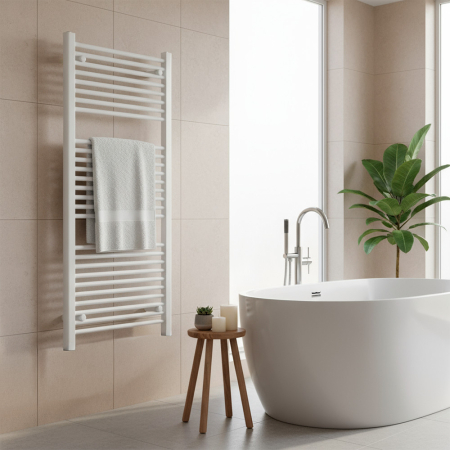 Leziter Uscător de prosoape drept radiator 1200x600 mm alb [1]