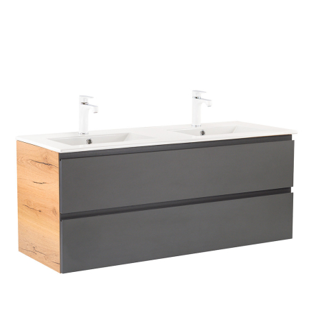 Outlet - Leziter Vario Pull 120 dulap de bază cu chiuvetă stejar-antracite