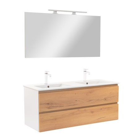 Outlet - Leziter Vario Pull 120 mobilier de baie complet alb-oraș