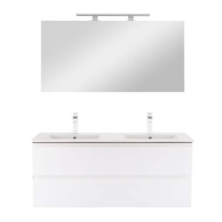 Leziter Vario Pull 120 mobilier de baie complet antracit-alb [3]