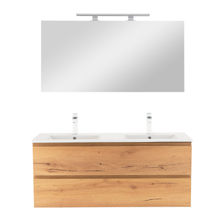 Leziter Vario Pull 120 mobilier de baie complet antracit stejar [3]