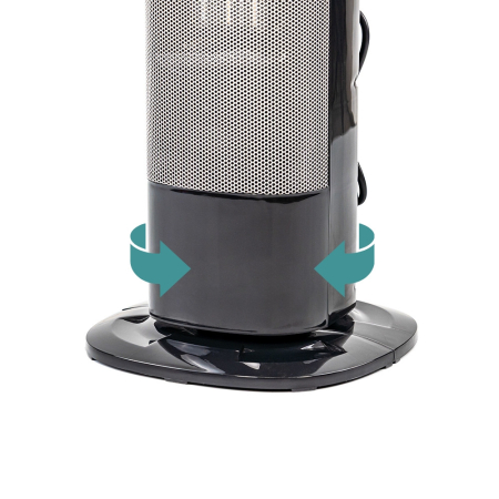 Leziter Ventilator coloană cu încălzire electrică Therma 1100W / 2000W [3]