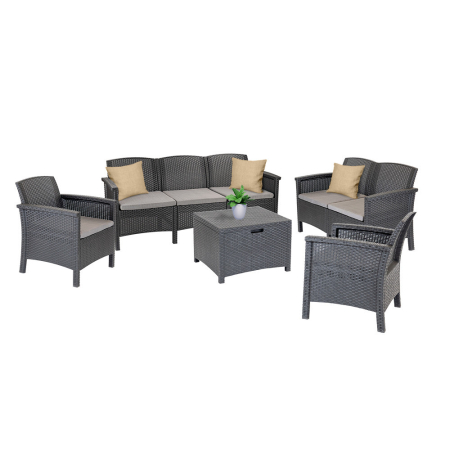 Produse temporar indisponibile - Leziter Venus Large V set de mobilier de grădină cu 7 locuri