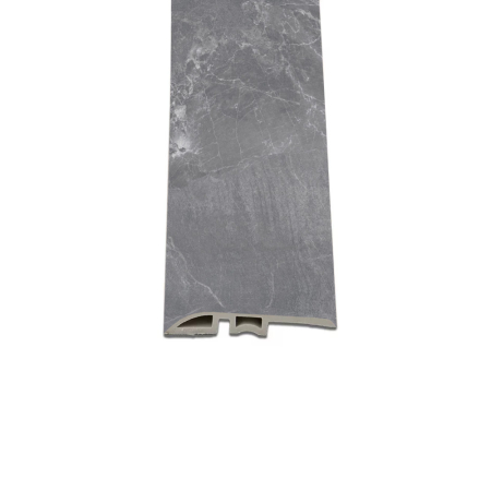 Pardoseli și placări pereți - Leziter Vinil SPC nivelare podea Fjord model marmură gri închis 2400x45x8 mm