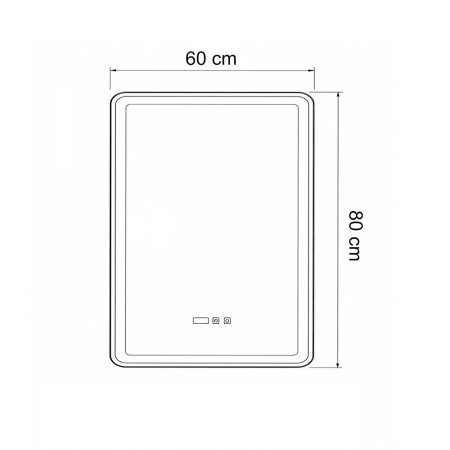 Leziter Vio 60 oglindă cu iluminare led 60x80 cm [2]