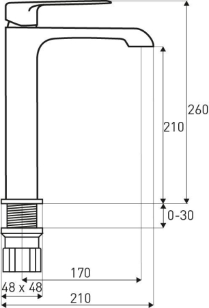 Logé Baterie lavoar Maroko 47 aurie cu montare pe înălțime [1]