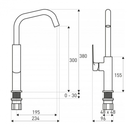 Logé Baterie pentru chiuveta Maroko 15 grafit [1]
