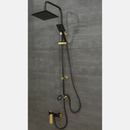 Logé Set de duș Denis 63 negru și auriu [2]