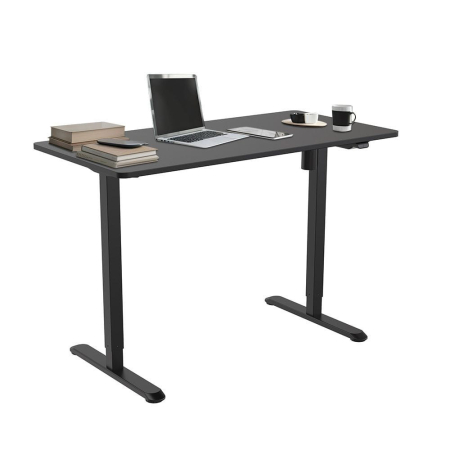 Mirpol Birou cu reglare pe înălțime, 120x60 cm negru [2]