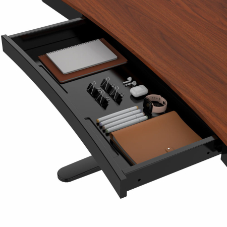 Mirpol Birou HOORN cu reglare electrică a înălțimii, panou de control 120x60 cm negru nuc [3]