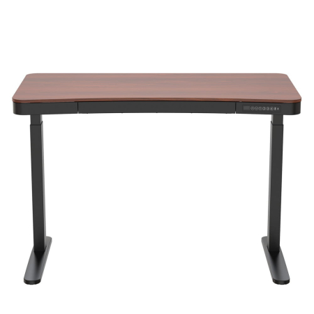 Mirpol Birou HOORN cu reglare electrică a înălțimii, panou de control 120x60 cm negru nuc [1]