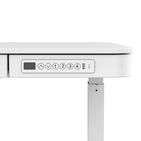 Mirpol Birou VELSEN cu reglare electrică a înălțimii, panou de control 120x60 cm alb [8]