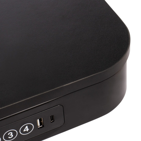 Mirpol Birou VELSEN cu reglare electrică a înălțimii, panou de control 120x60 cm negru [5]