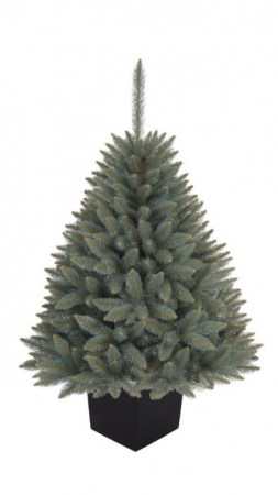 Produse temporar indisponibile - Mirpol Brad artificial de molid argintiu în ghiveci pătrat 130 cm
