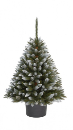 Produse temporar indisponibile - Mirpol Brad artificial diamantat în ghiveci rotund 110 cm