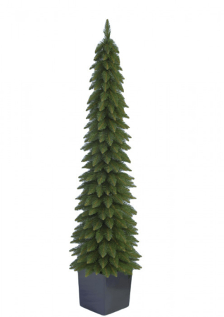 Produse temporar indisponibile - Mirpol Brad artificial Zakopane Super Slim 160 cm în ghiveci