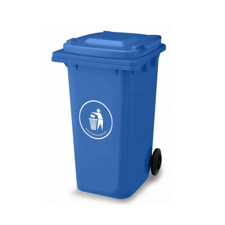 Coș gunoi - Mirpol Container deșeuri 120L ALBASTRU