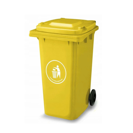 Coș gunoi - Mirpol Container deșeuri 120L GALBEN