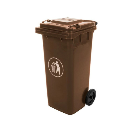 Produse temporar indisponibile - Mirpol Container deșeuri 120L maro