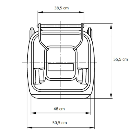 Mirpol Container deșeuri 120L NEGRU [2]