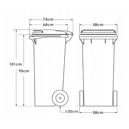 Mirpol Container deșeuri 240L albastru [1]