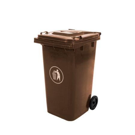 Coș gunoi - Mirpol Container deșeuri 240L maro