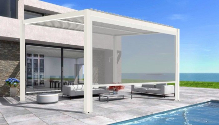 Mirpol Copertină electrică LUXE 270x218cm până la 3 m alb [1]