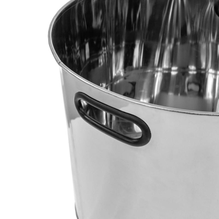 Mirpol Coș din oțel inoxidabil pentru lemne de foc [1]