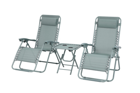 Mirpol Delux 2x set șezlong și masă verde V2 [0]
