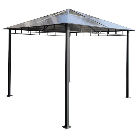 Mirpol Foișor de grădină Dari cu acoperiș din policarbonat 3x3 m [0]