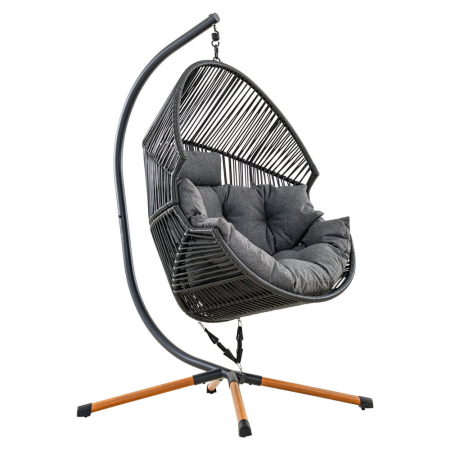 Mirpol Fotoliu suspendat HOLAND negru [1]